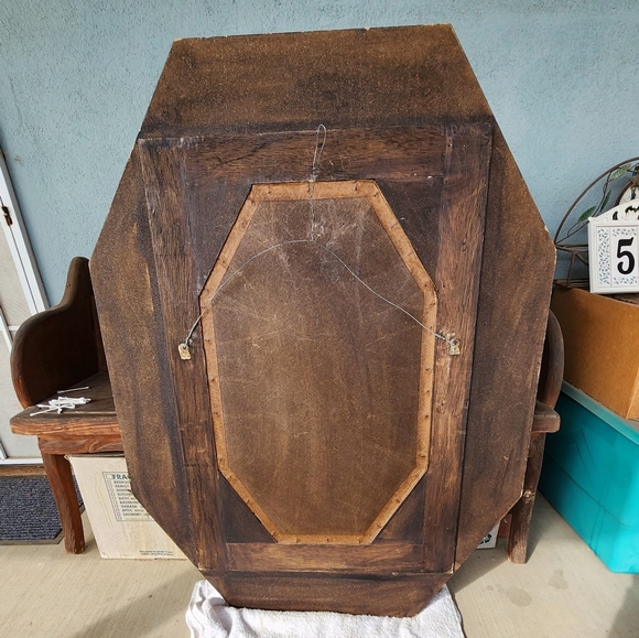 Vintage Venetian Octagonal Reverse Painted Wall Mirror - Picture 3 of 16